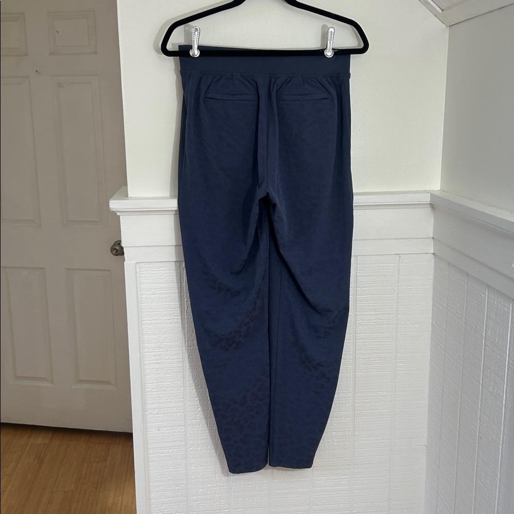 Athleta Brooklyn Textured Ankle Pants Blue size 2- also selling matching jacket - Picture 3 of 8